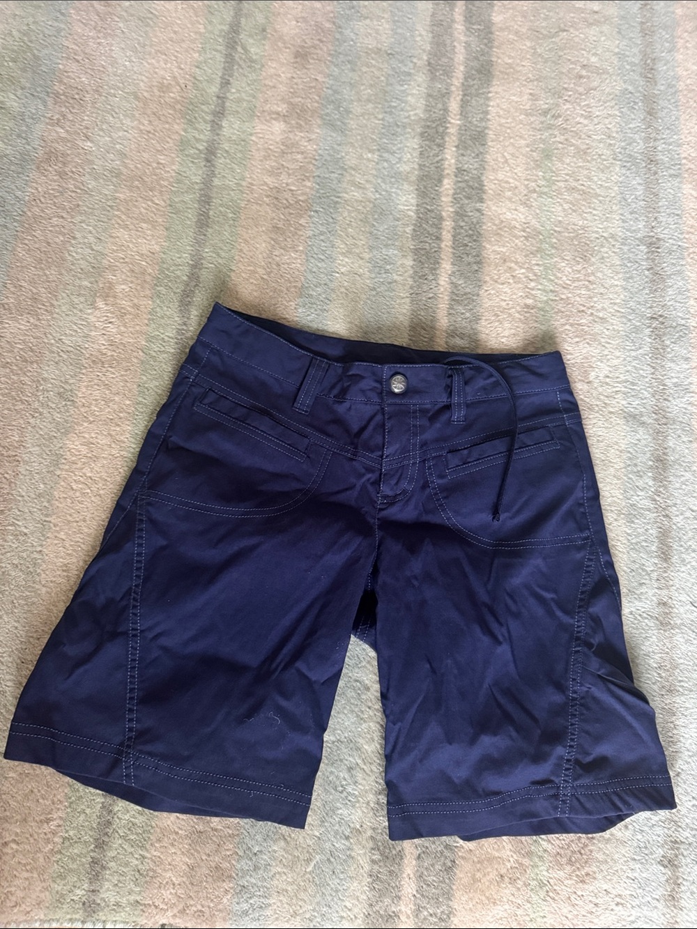 Athleta Deep Navy Utility Bermuda Shorts
